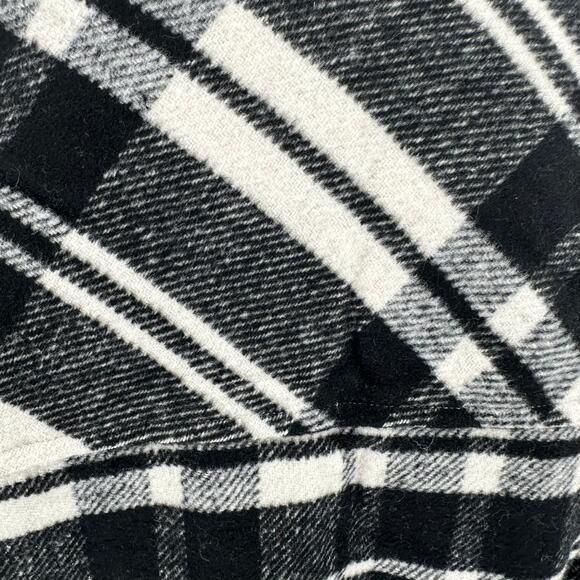 NEW Dex Clothing Black White Button Front Jacket Shacket Sz Medium - Picture 7 of 10